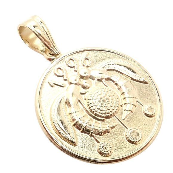 Rare! Vintage Ilias Lalaounis Good Luck Flower Wasp Charm Pendant 1996